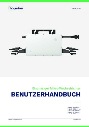 User manual HMS 1600 1800 2000 4T EU DE V202201 pdf