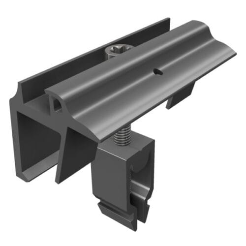 SL Rack Endklemme Vario mit Erdung 28-50 mm schwarz eloxiert, 96114-00