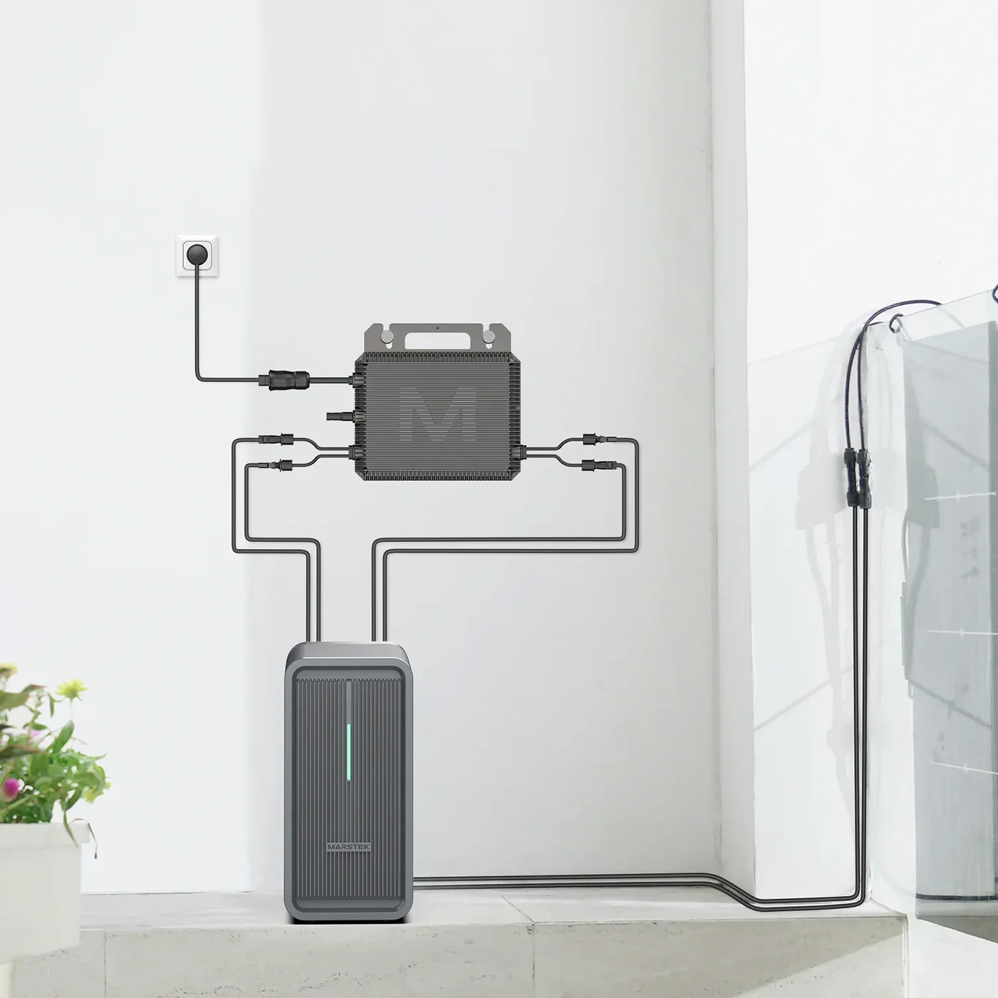 Marstek Saturn MST-MI0800 Mikrowechselrichter mit Marstek Batterie Marstek Saturn MST-MI0800 Mikrowechselrichter mit Marstek Batterie