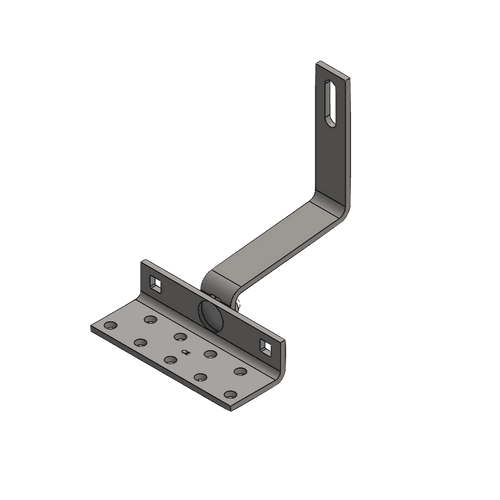 Dachhaken Standard, 2-fach-verstellbar (1.4016), seitliche Montage