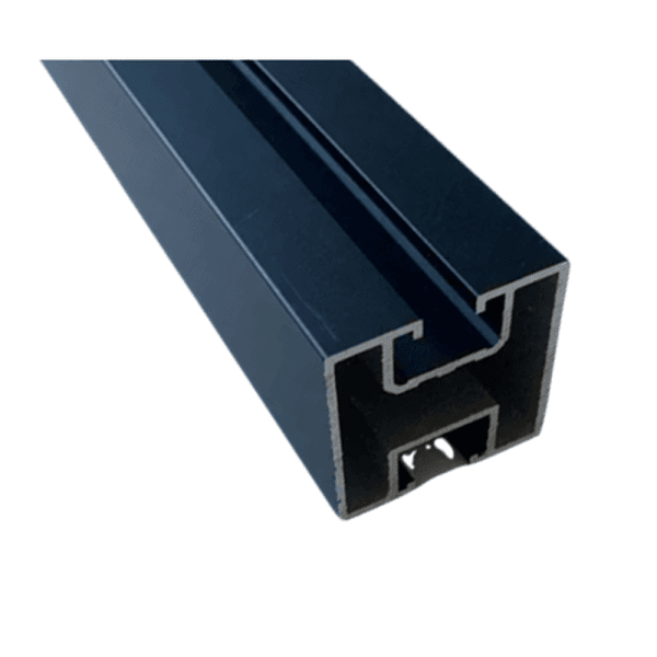 Montageschiene T2 in schwarz - (1,6mm)