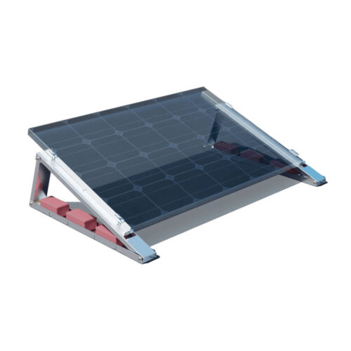 Flachdach Aufständerung Set für 1 PV Modul 35° Süd Ausrichtung