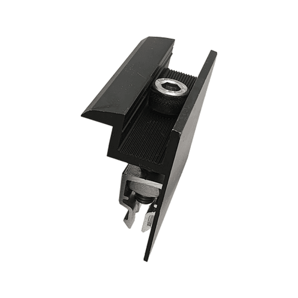 Endklemme mit Haken-System (schwarz)