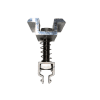 Mittelklemme mit Haken-System (silber)