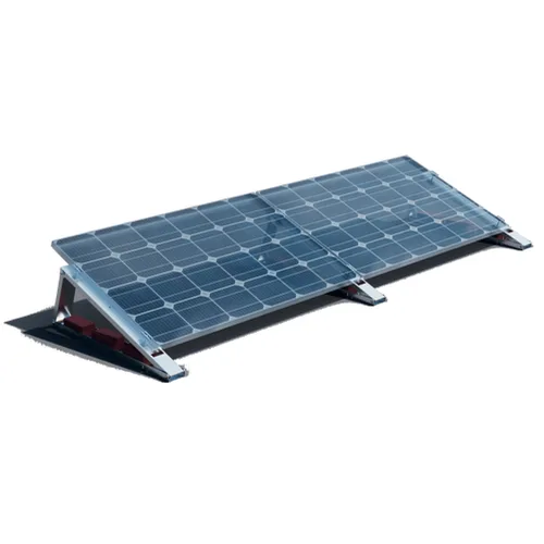 Flachdach Aufständerung Set für 2 PV Module nebeneinander