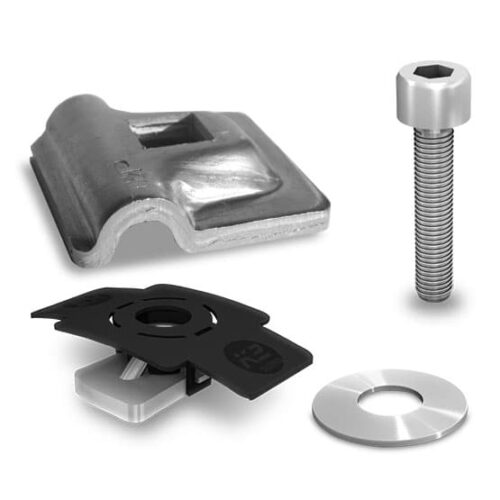 K2 Blitzschutzklemme Multi Alu 8 mm Set für Photovoltaiksysteme