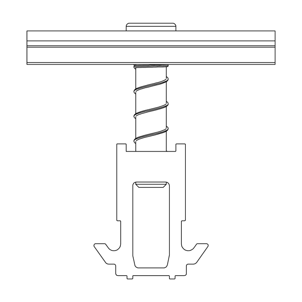 K2 DomeClamp Mittelklemme 30-50 mm, schwarz eloxiert