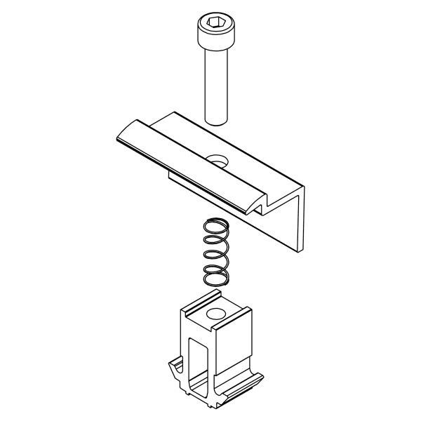 K2 DomeClamp Endklemme 30-50 mm, schwarz eloxiert