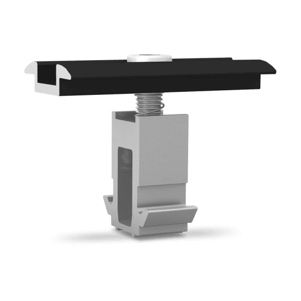 DomeClamp Mittelklemme 30–50 mm schwarz eloxiert für Dome-Systeme