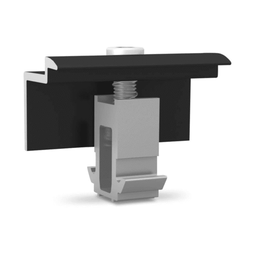 DomeClamp Endklemme 30–50 mm schwarz eloxiert für Dome-Systeme