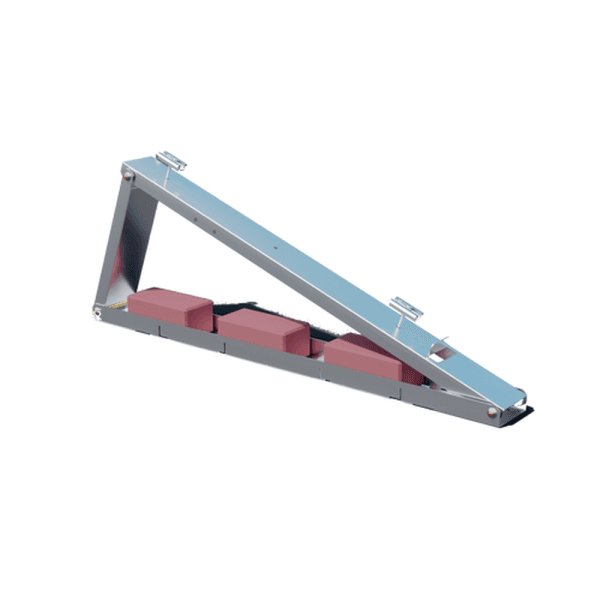 Flachdach- Aufständerung -Set - für 2 x PV-Module (hintereinander)