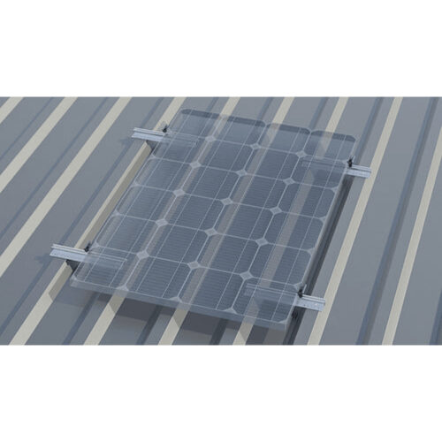 Montageset Trapezblech für ein PV Modul hochkant