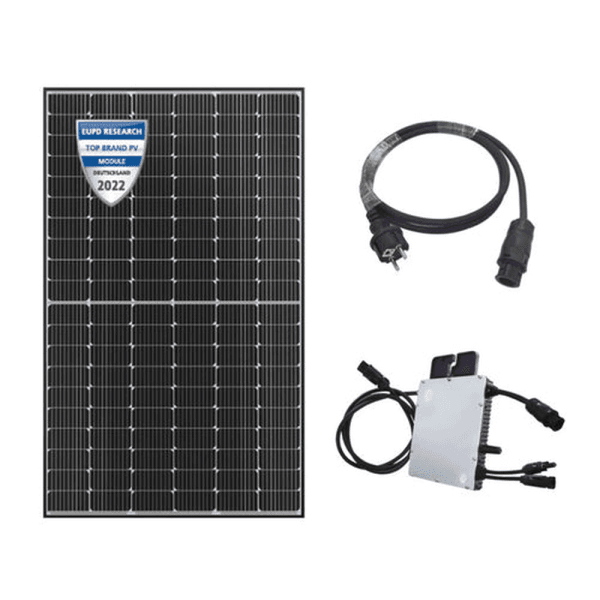 Balkonkraftwerk 400W mit 1 PV Modul JA Solar und Hoymiles
