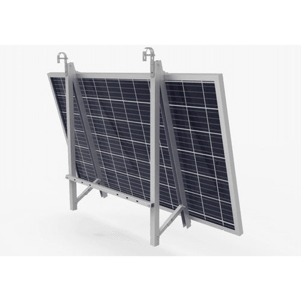 Balkonkraftwerk 800W – Hoymiles und 2x JA Solar Full Black Balkonkhalterung Set