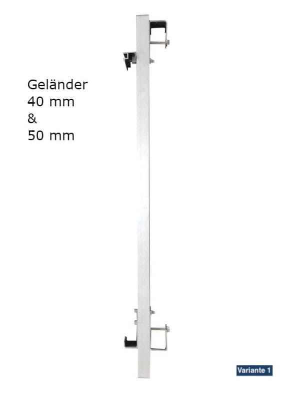 Balkonkraftwerk Halterung für Balkon und Zaun – Set für 1 PV Modul