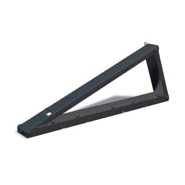 Flachdach-Aufständerung Set Black Line 2 PV-Module nebeneinander