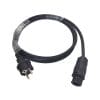 Kabel mit Schuko Stecker und Batterie Stecker