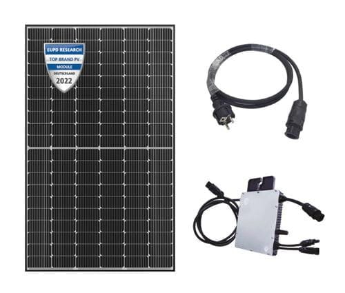 Balkonkraftwerk 400W mit 1 PV Modul JA Solar und Hoymiles