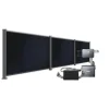 BasicPVence Solarzaun 1,25 x 5,58 m mit drei PV Modulen