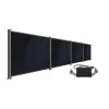 BasicPVence Solarzaun 1,25 x 7,4 m mit vier PV Modulen