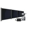 BasicPVence Solarzaun 1,25 x 7,4 m mit vier PV Modulen