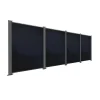 PowerPVence Solarzaun 1,85 x 4,9 m mit vier PV Modulen