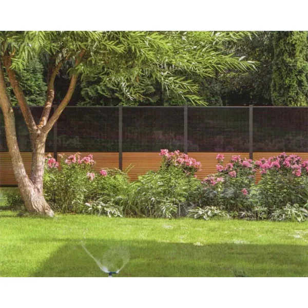 FlexPVence Solarzaun 2,0 x 1,84 m Zaunfeld mit PV Modul