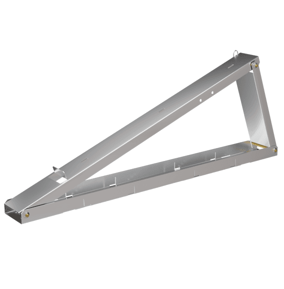 Flachdach-Aufständerung Set für 2 PV Module 35° nebeneinander