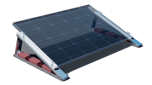 Flachdach- Aufständerung -Set - für 1 x PV-Modul
