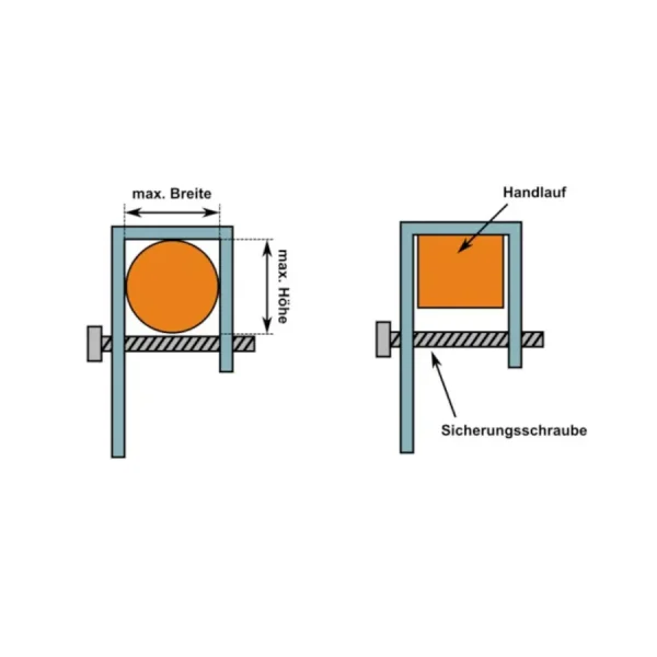 Balkonkraftwerk Halterung für Balkon und Zaun – Set für 1 PV Modul