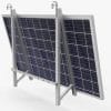 Balkonkraftwerk 800W – Hoymiles und 2x JA Solar Full Black Balkonkhalterung Set