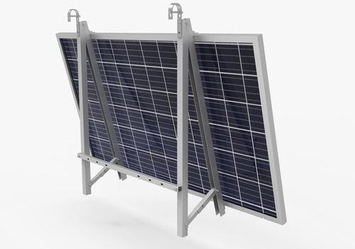 Balkonkraftwerk 800W – Hoymiles und 2x JA Solar Full Black Balkonkhalterung Set