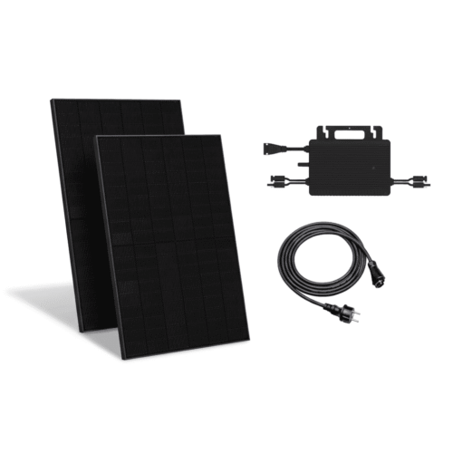 Balkonkraftwerk 800W Hoymiles JA Solar Full Black PV Komplettset