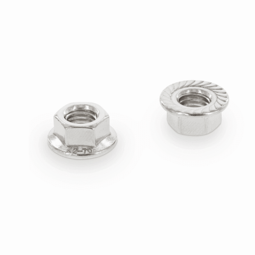 Sechskantmutter M8 mit Flansch – Sicher & langlebig Sechskantmutter M8 mit Sperrverzahnung aus Edelstahl