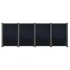 PowerPVence Solarzaun 1,85 x 4,9 m mit vier PV Modulen