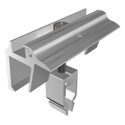 SL Rack Endklemme Vario mit Erdung silber SL Rack Endklemme Vario mit Erdung 28-45 mm silber, 91162-01