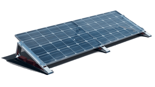 Flachdach- Aufständerung -Set - für 2 x PV-Module (nebeneinander)