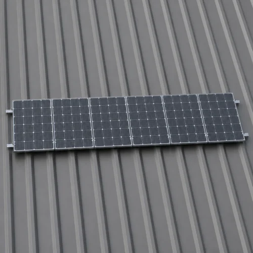 Montageset Trapezblech für 6 PV-Module hochkant nebeneinander