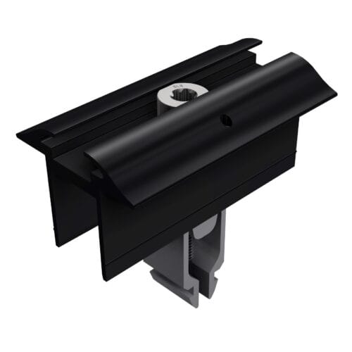 SL Rack Mittelklemme Vario 28-45 mm SL Rack Mittelklemme mit Erdung schwarz eloxiert, 96160-01